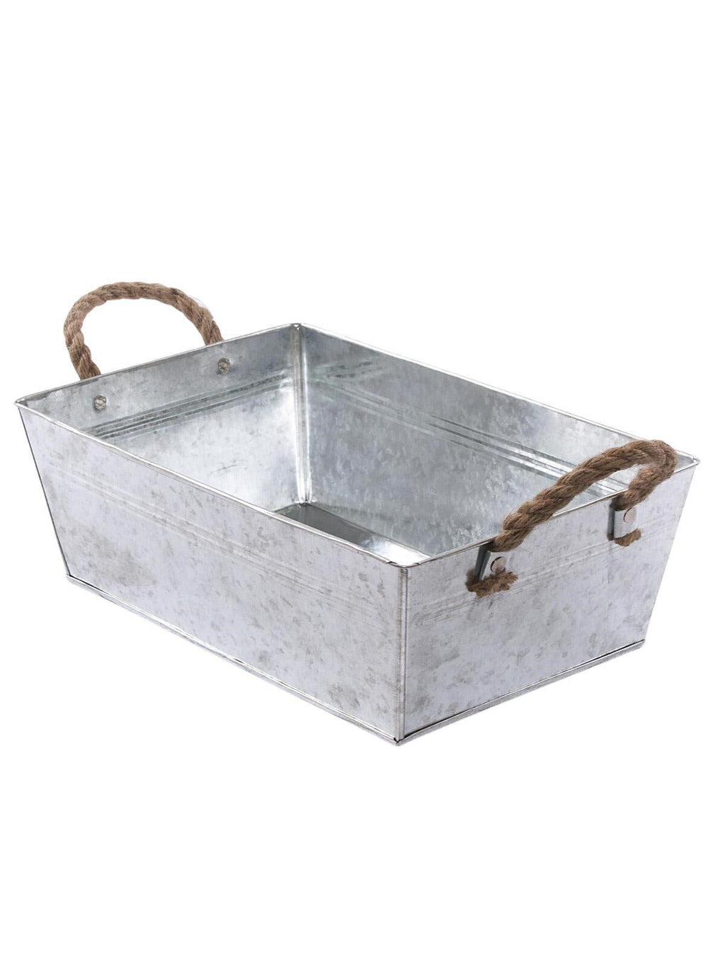 Vaschetta in latta zinco, 35X23H12 cm (kit da 3)