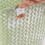 Vaschetta ovale in latta verde chiaro, 20x13x14 cm (kit da 10)