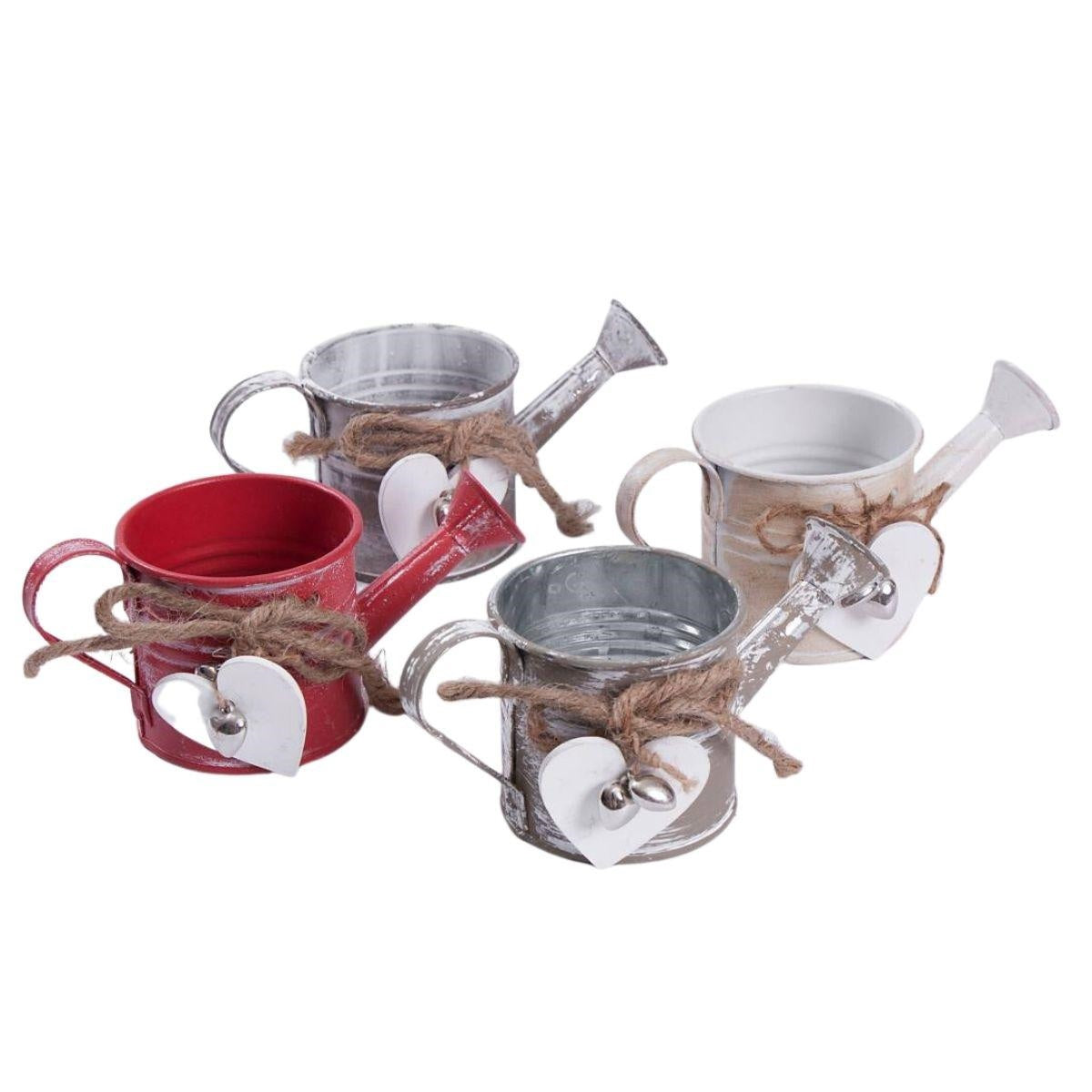 Portavasi multicolore in latta, set di 4, Ø7x7 cm (kit da 3)