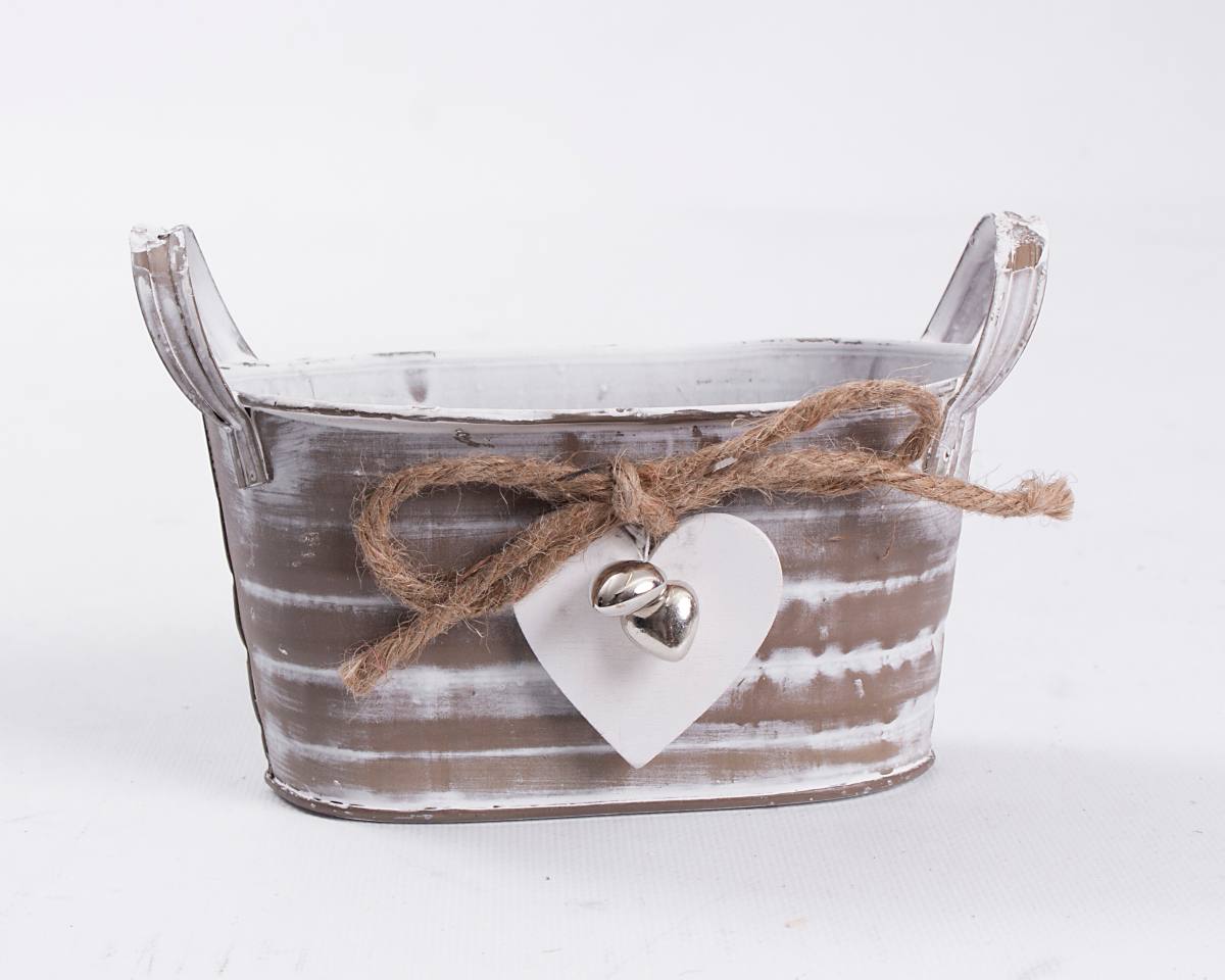 Vaschette in latta in colori assortiti, 15x9H4 cm, confezione da 4 (kit da 3)