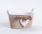 Vaschette in latta in colori assortiti, 15x9H4 cm, confezione da 4 (kit da 3)