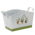 Vaschetta in latta Fresh Herbs, 21x15x14 cm (kit da 5)