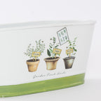 Vaschetta in latta Fresh Herbs, 20,5x12H9 cm (kit da 10)