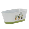 Vaschetta in latta Fresh Herbs, 25x15x10 cm (kit da 5)