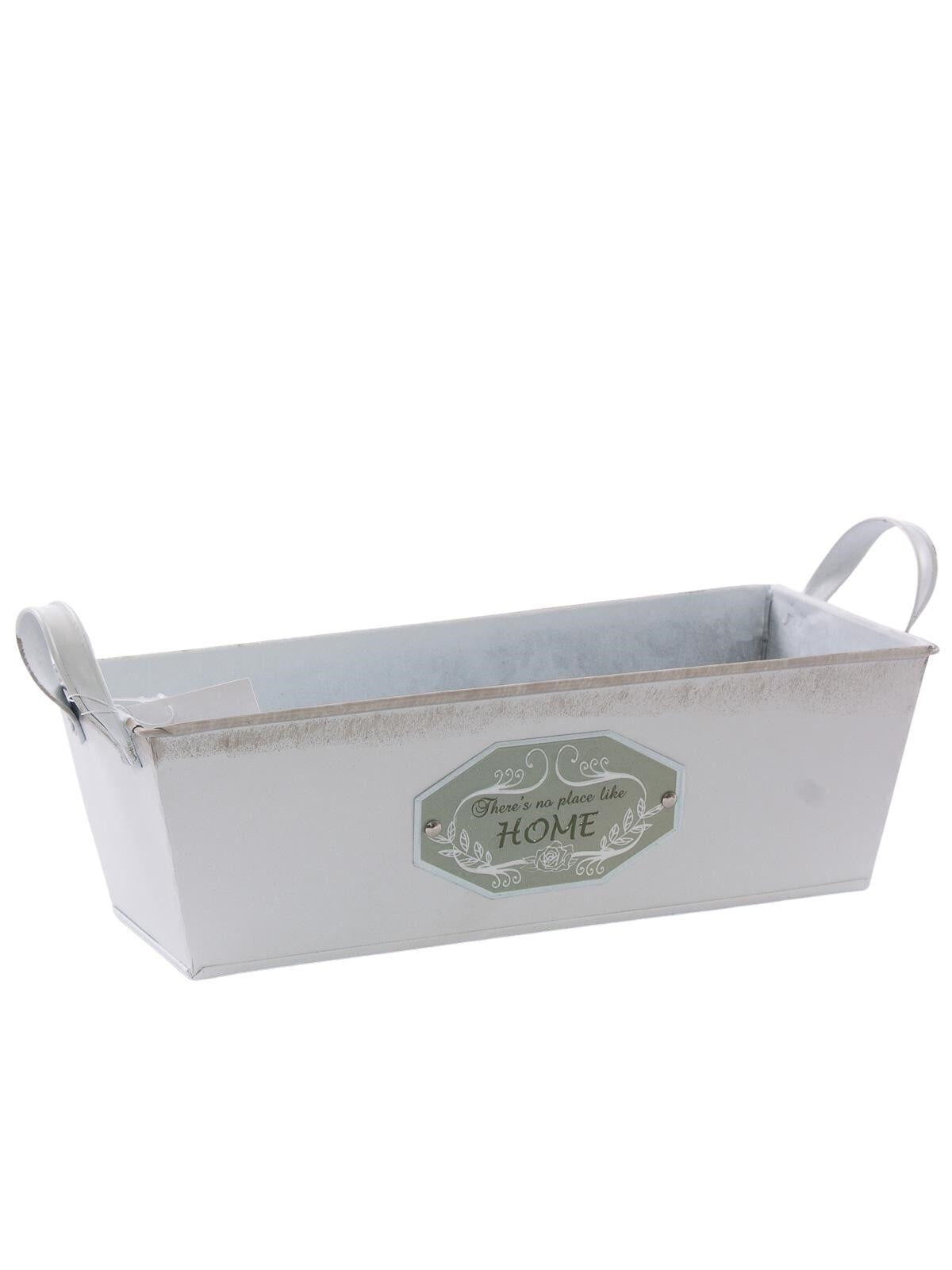 Vaschetta in in latta "Home", 29X12.5H9 cm (kit da 5)