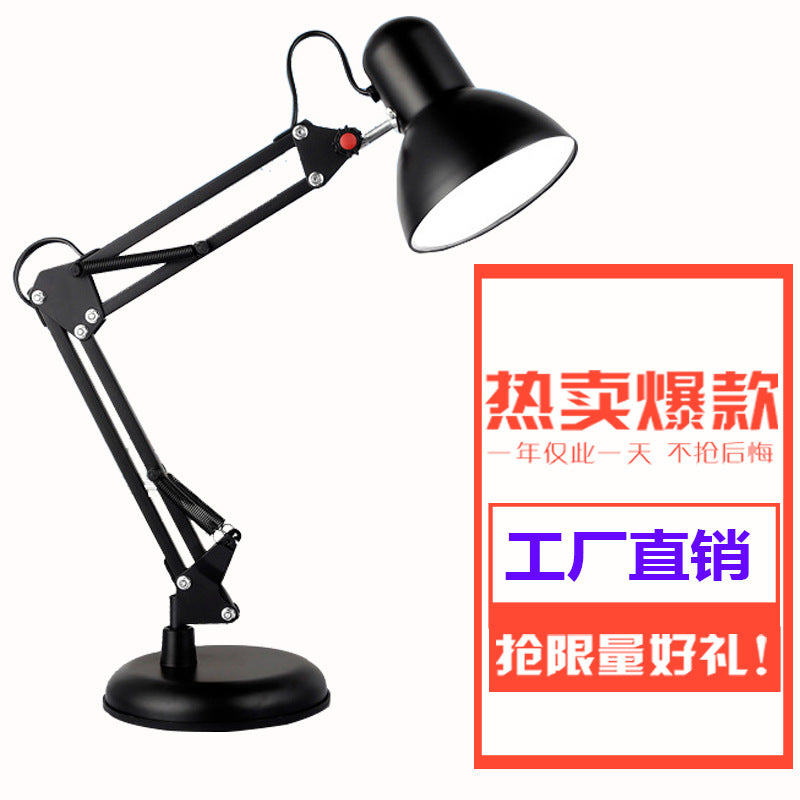 Lampada da scrivania LED a braccio lungo, pieghevole