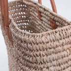 Borsa in palma traforata, 48x15H33 cm