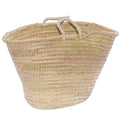 Borsa in palma naturale con manici corti in sisal, 59x29 cm