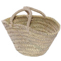 Borsa in palma con manici in sisal, Ø20H12 cm (kit da 5)