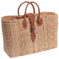Borsa rettangolare in giunco, 46x20x30 cm
