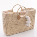 Borsa rettangolare in carta naturale, 47x11x31 cm