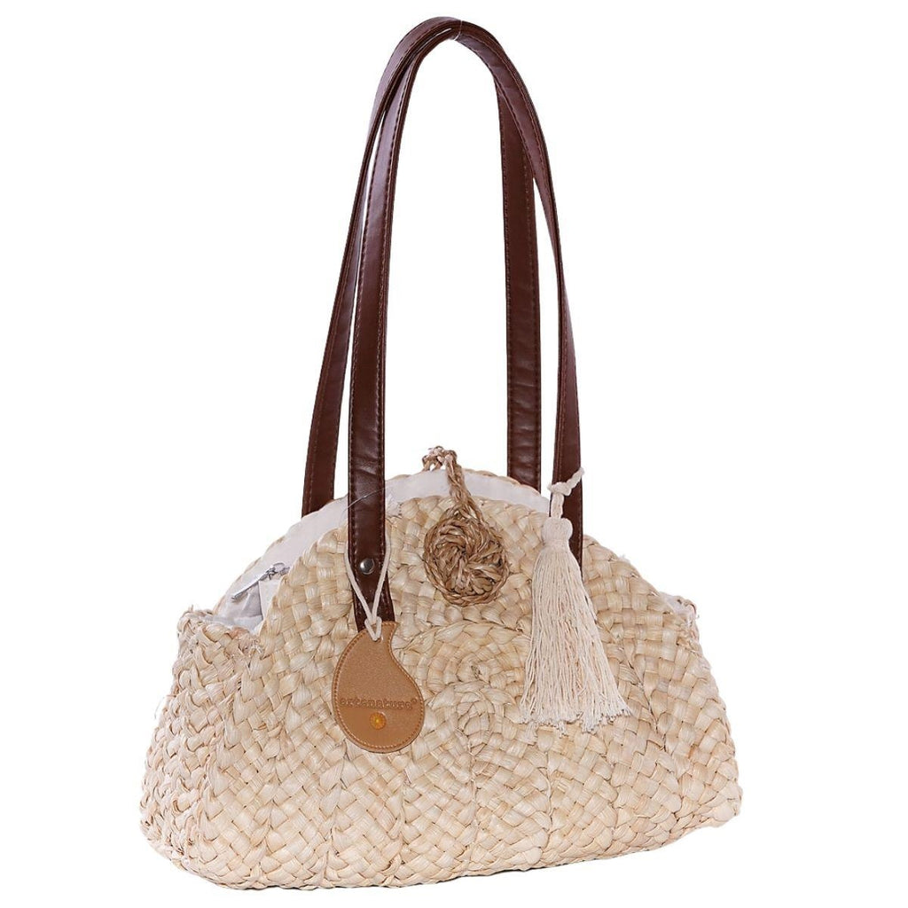 Borsa a mezzaluna in mais, 33H24 cm