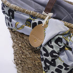 Borsa in erba con fiocco, 60H30 cm