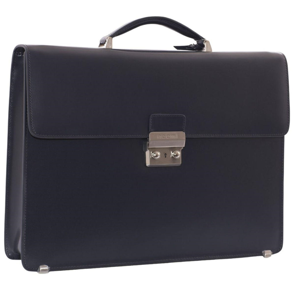 Cartella Victory in pelle blu, 42x8H31 cm