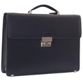 Cartella Victory in pelle blu, 42x8H31 cm