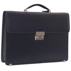 Cartella Victory in pelle blu, 42x8H31 cm