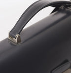 Cartella Victory in pelle blu, 42x8H31 cm