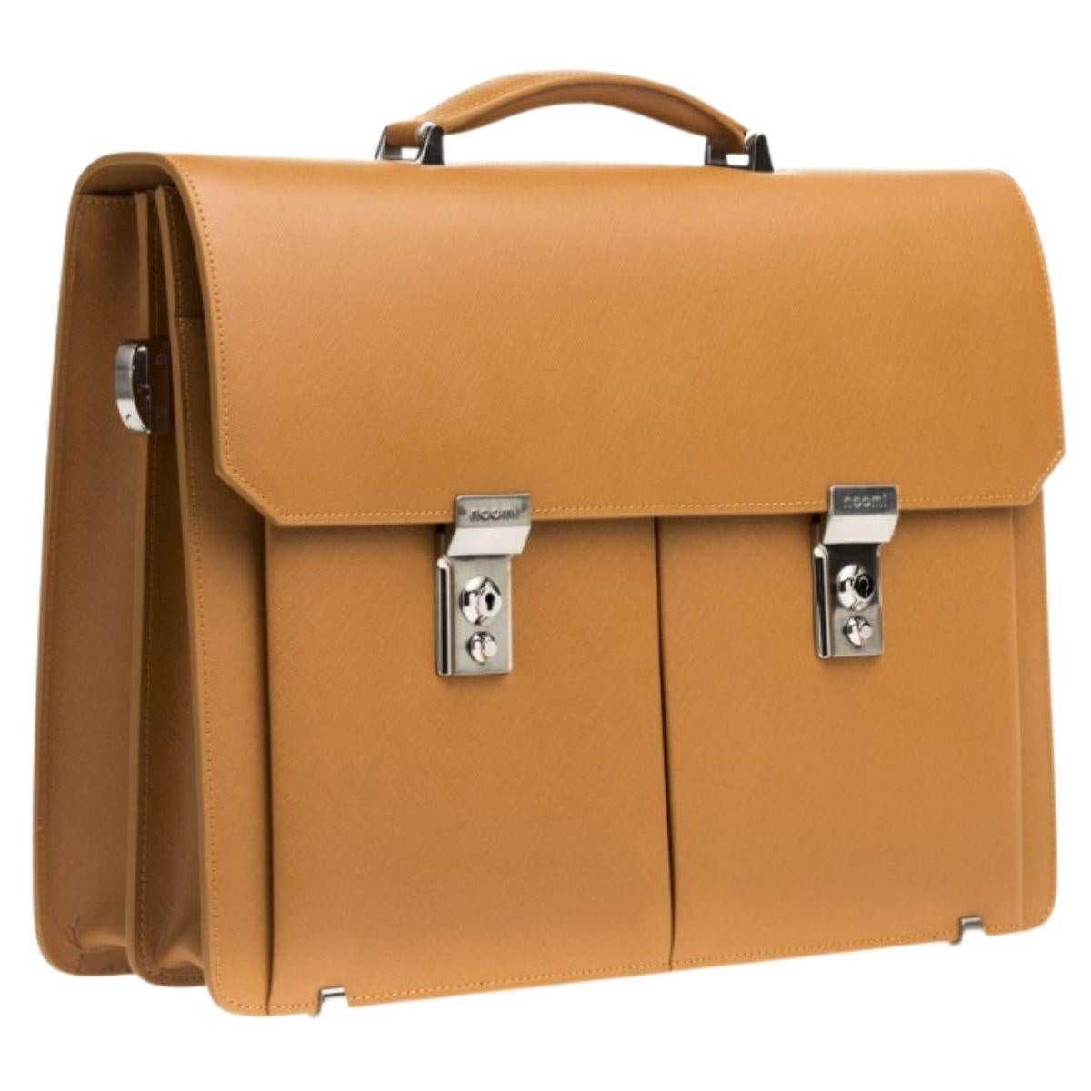 Cartella portadocumenti mostarda Bond, 42x12x31 cm
