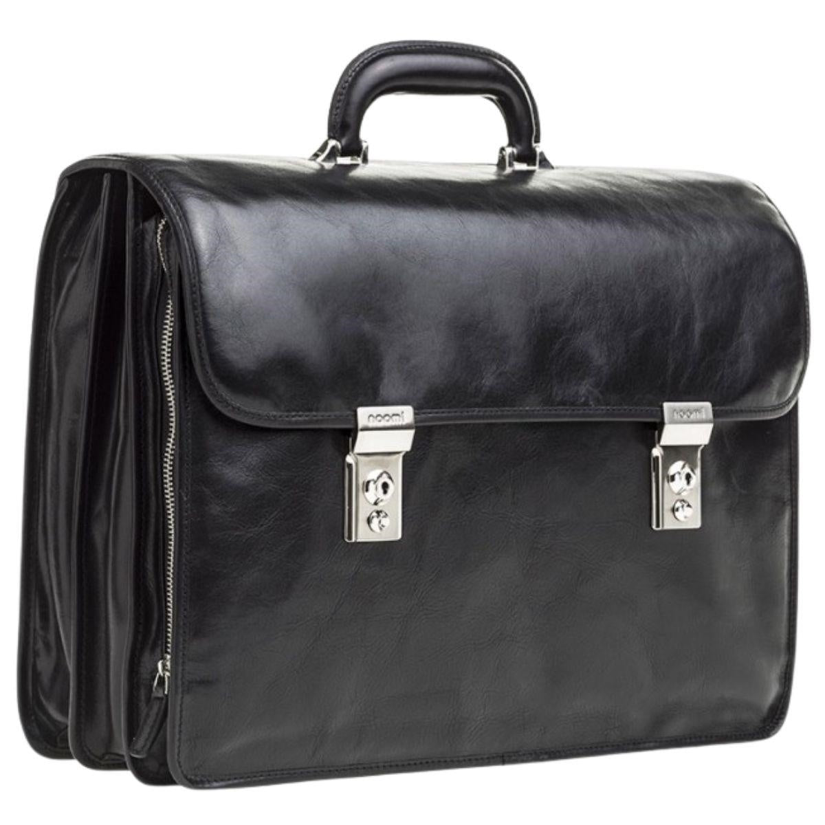 Cartella portadocumenti nera Richmond, 41,5x13H33 cm