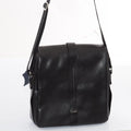 Borsa a tracolla Wembley in pelle nera, 33x9H30 cm