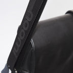 Borsa a tracolla Wembley in pelle nera, 33x9H30 cm