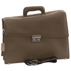 Cartella Raffaello in pelle marrone, 42x12H31 cm