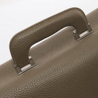 Cartella Raffaello in pelle marrone, 42x12H31 cm