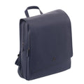 Zaino blu in pelle City Pack, 30x11H37 cm