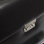 Cartella nera in pelle liscia King, 42x12x31 cm