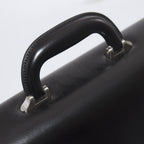 Cartella nera in pelle liscia King, 42x12x31 cm