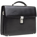 Cartella Queen nera in pelle, 39x8H30 cm
