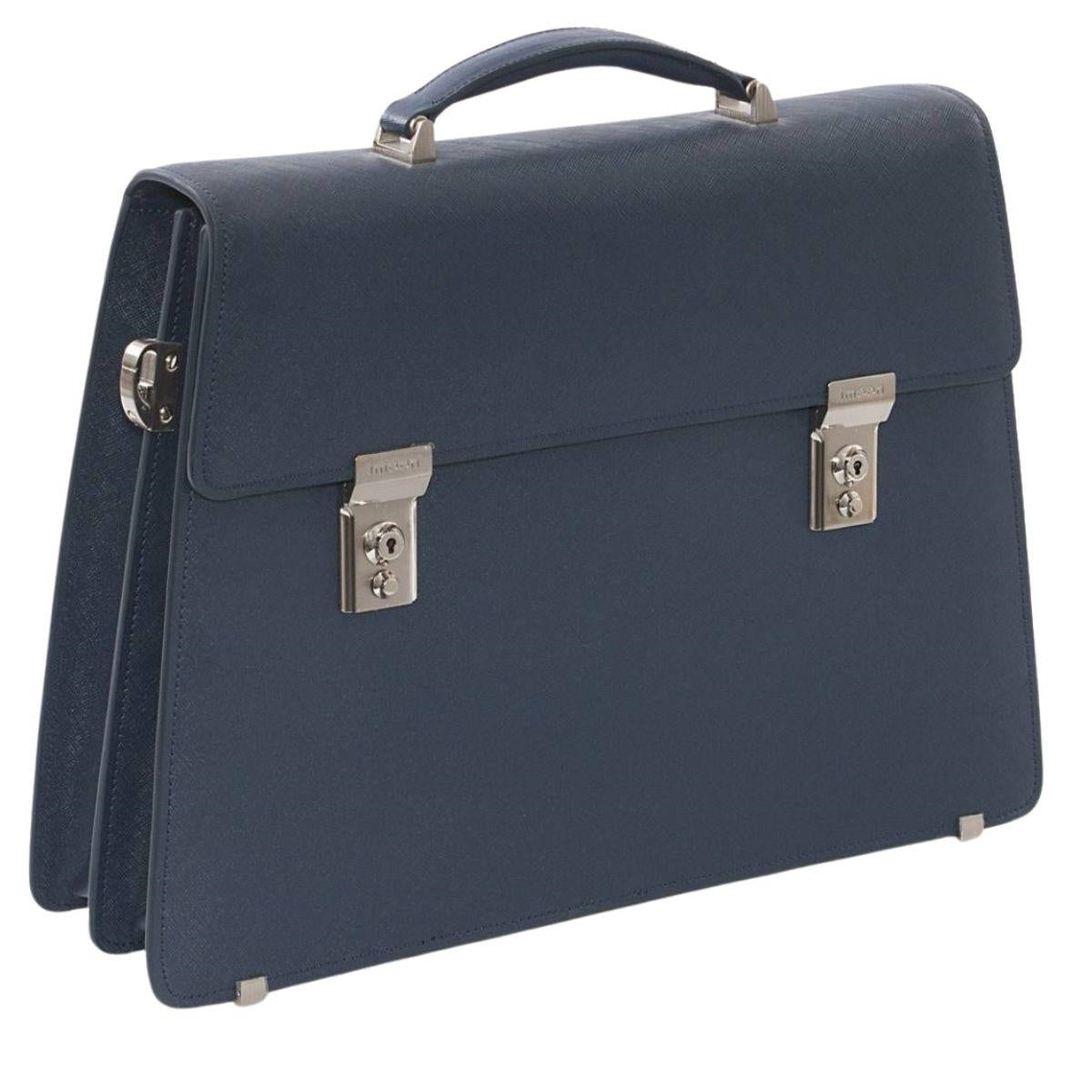 Cartella blu Kate, 44x12H32 cm