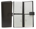Portacarte in pelle nera, 8x21 cm