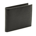 Portafoglio nero in pelle, 10,5x9,5 cm