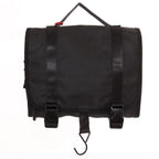 Beauty case da viaggio da appendere in nylon impermeabile nero, 28x7x22 cm