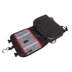Beauty case da viaggio da appendere in nylon impermeabile nero, 28x7x22 cm