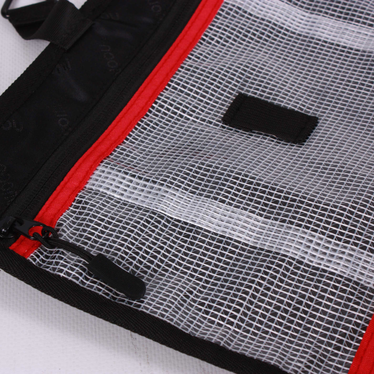 Beauty case da viaggio da appendere in nylon impermeabile nero, 28x7x22 cm