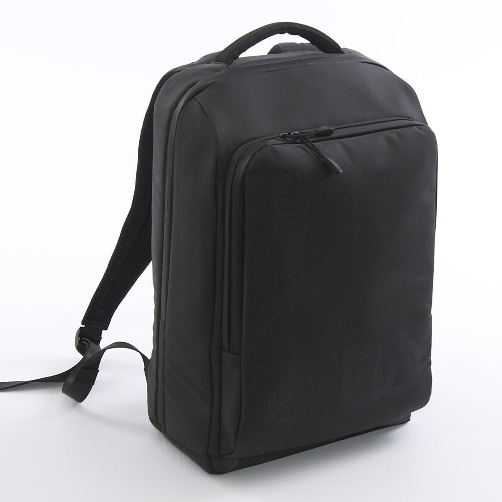 Zaino nero in nylon, 44x31x22 cm