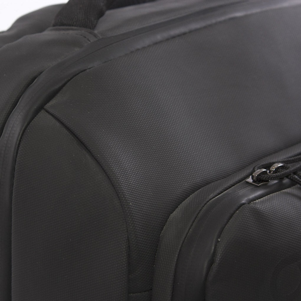 Zaino nero in nylon, 44x31x22 cm
