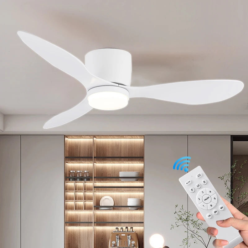 IRALAN Ventilatore da Soffitto Con Luce Scelta a 6 velocità Motore DC Reversibile 3CCT con telecomando – foto 8
