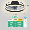 Ventilatore da Soffitto Intelligente con Luce e APP