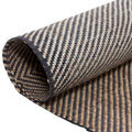 Stuoia in rattan bicolore nero e naturale, 48x125 cm (kit da 5)