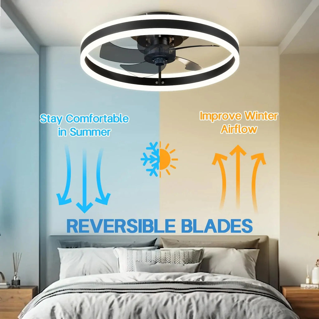 Ventilatore da Soffitto Intelligente con Luce e APP