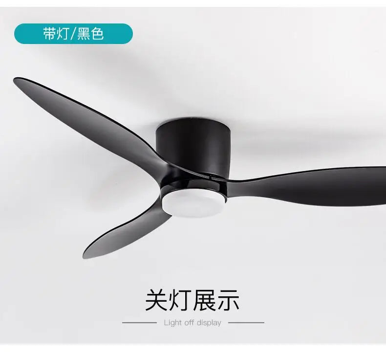 Ventilatori da soffitto da 42 pollici da 52 pollici con luci Ventilatori a motore CC a 3 colori a 6 velocità – foto 7