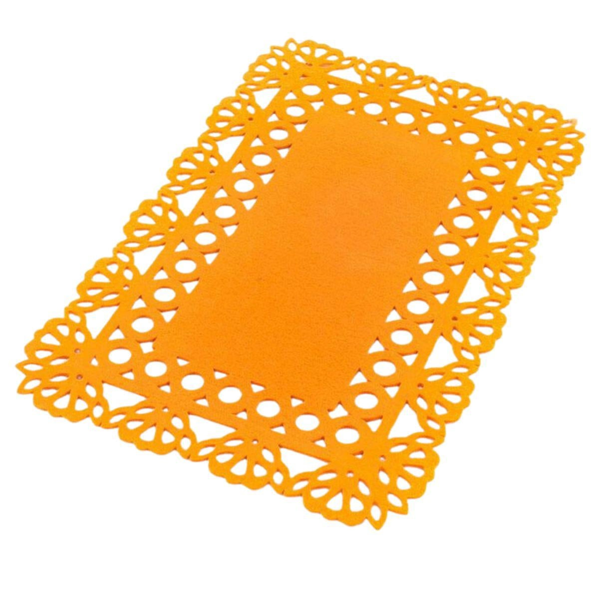 Tovaglietta in panno arancione, 30x45 cm