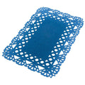 Tovaglietta in panno blu, 30x45 cm