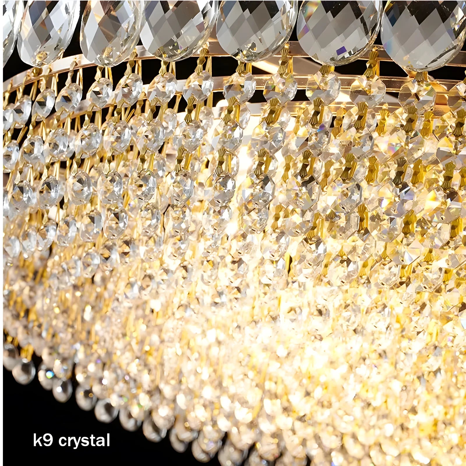 Lampadario di cristallo Illuminazione Plafoniera da incasso Apparecchio moderno Camera da letto Corridoio Bar – foto 5