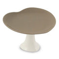 Alzatina cuore tortora e crema, 18x18x11,5 cm (kit da 5)