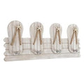 Appendino 4 posti con infradito, 48x5x20 cm (kit da 3)