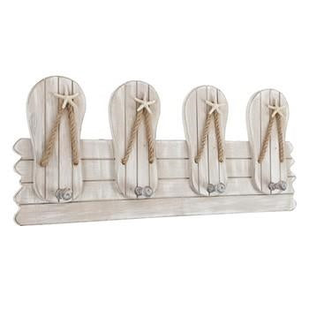 Appendino 4 posti con infradito, 48x5x20 cm (kit da 3)